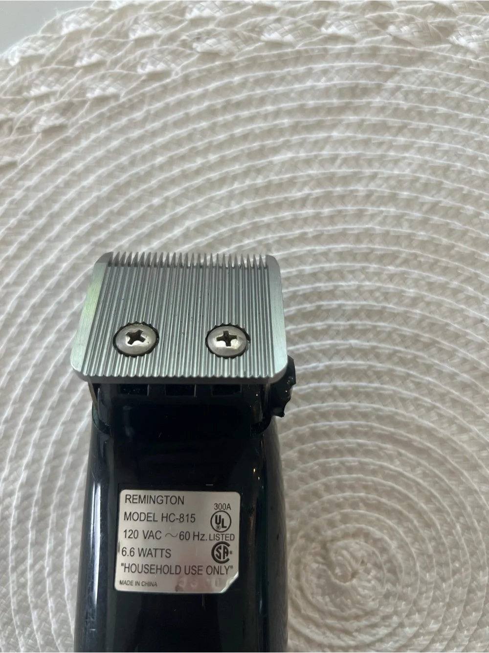 Remington Silver Men's Corded Hair Trimmer